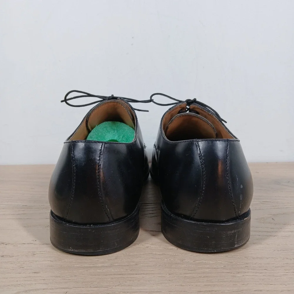 David Taylor Oxfords Mens 10D Black Leather Classic Dark Academia Preppy